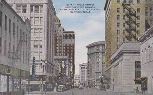 Texas El Paso Mills Street Looking West eoward Pioneer Plaza