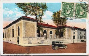 Post Office Stamford Connecticut Vintage Postcard C241