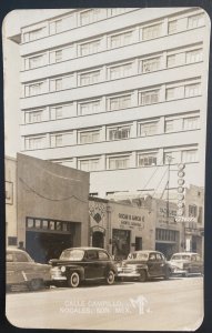 Mint Real Picture Postcard Calle Campillo Nogales Sonora Mexico