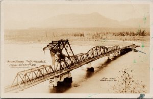 Vancouver BC Second Narrows Bridge Gowen Sutton RPPC Postcard G78 *as is