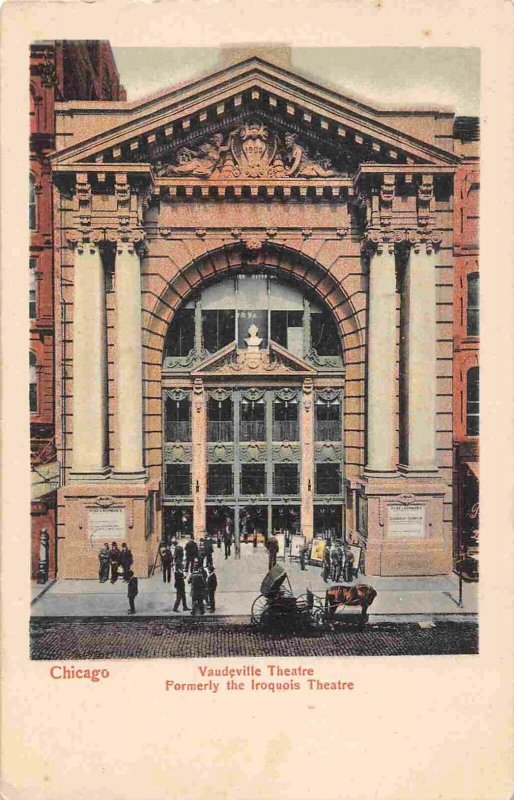 Vaudeville Theater formerly The Iroquois Chicago Illinois 1905c postcard