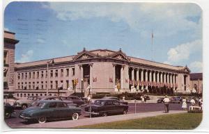 Shelby County Court House Cars Memphis Tennessee 1951 postcard