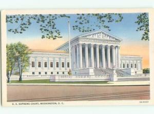 Unused Linen COURT HOUSE Washington DC n4588