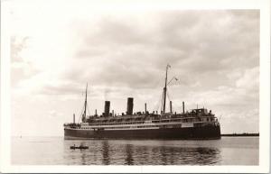 RMS Aorangi Steamship Ship Unused Real Photo Postcard E37