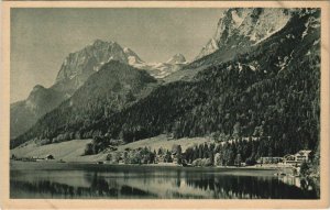 CPA AK Hintersee mit Hotel Post und Hotel Gemsbock GERMANY (1065565)