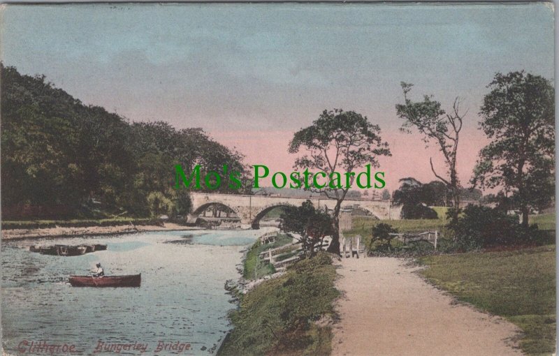 Lancashire Postcard - Clitheroe, Bungerley Bridge RS37081