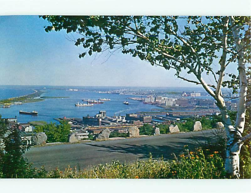 Aerial Deluth Minnesota Superior Harbour St Lawerance Seaway  Postcard # 8381