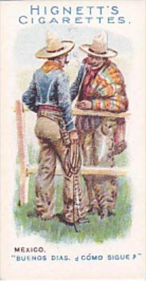 Hignett Bros Vintage Cigarette Card Greetings Of The World 1907 No 9 Mexico