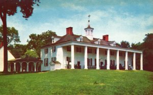 Vintage Postcard George Washington's Home Mount Vernon Virginia VA