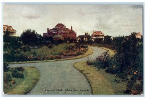 c1910 Road Scene Crescent Park Moose Jaw Canada Antique Unposted Postcard