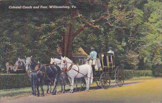 Colonial Coach And Four Williamsburg Virginia