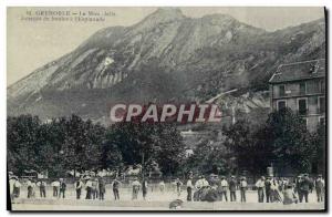 Old Postcard Grenoble Petanque balls Jalla My players have the & # 39esplanade