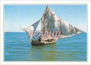 Modern Postcard Haiti Port au Prince fishing boat