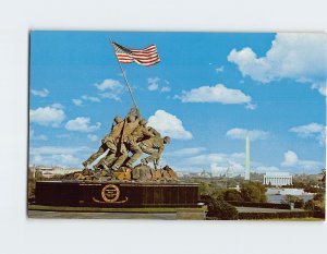 Postcard Iwo Jima Statue, Marine Corps War Memorial, Arlington, Virginia