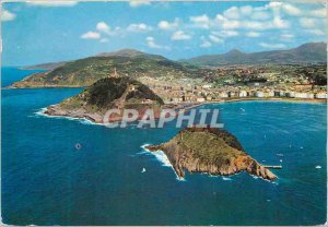 Postcard Modern San sebastian 4 partial view of igueldo