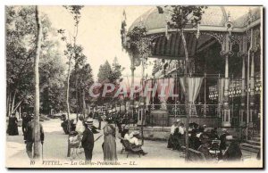 Old Postcard Vittel Galleries Walks