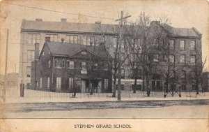 Philadelphia Pennsylvania Stephan Girard School Vintage Postcard AA64025