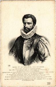 CPA Henri Ier de Lorraine, duc de Guise Royalty Nobelty (315068)