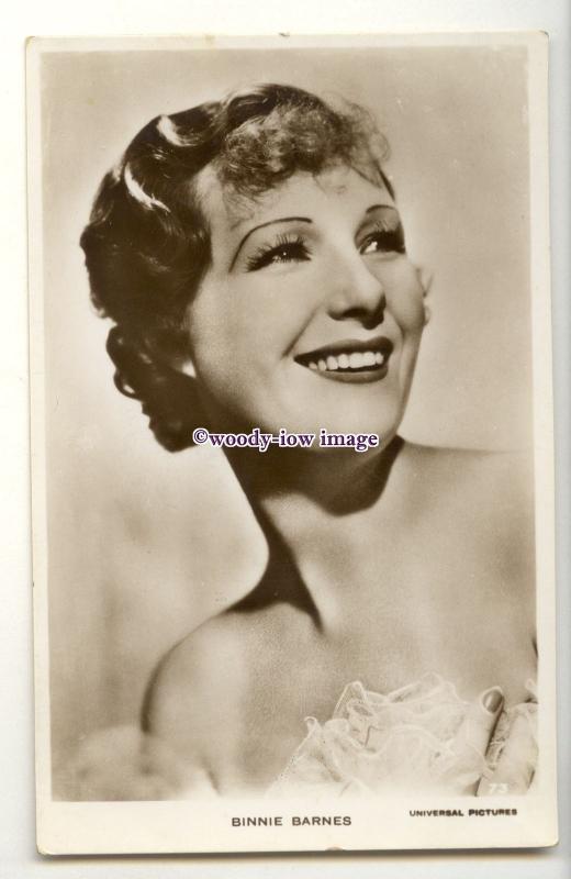 b6154 - Film Actress - Binnie Barnes, Universal Pictures, No.73 - postcard