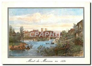 Modern Postcard Mont de Marsan Old Engravings The Banks of the Midouze under ...