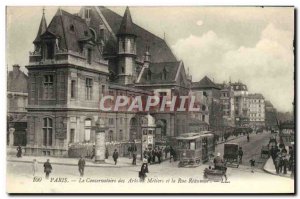 Old Postcard Paris Conservatory Des Arts Et Metiers And La Rue Reaumur