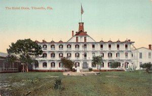 J86/ Titusville Florida Postcard c1910 The Hotel Dixie Building   444