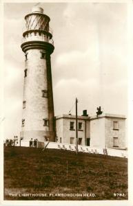 1930s RPPC Postcard 5782 The Lighthouse Flamborough Head Yorkshire UK