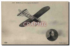 Old Postcard Aviation Airplane Bleriot monoplane on Simon