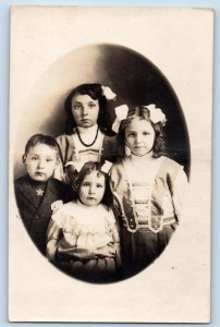 RPPC Photo Postcard Children Studio Brookings South Dakota SD c1910's Antique