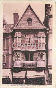 Old Postcard Lannion C N Old houses Central Square