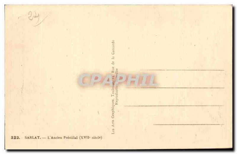 Sarlat - The Old Presidial - Old Postcard