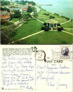 Officers' Quarters and Park, Fort Monroe, Old Point Comfort, Virginia