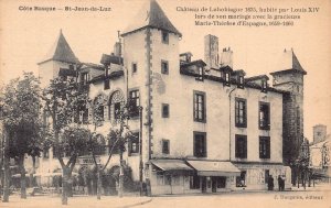 France Cote Basque St Jean de Luz Chateau de Lohobiague vintage postcard
