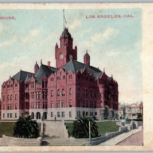 c1900s UDB Los Angeles, CA Court House Bldg Unposted Postcard by M. Rieder A189