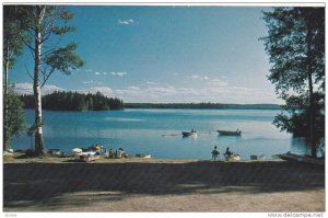 Cariboo's Best Fishing and Resort, Paddle Boats on Shore of Sheridan Lake, Br...