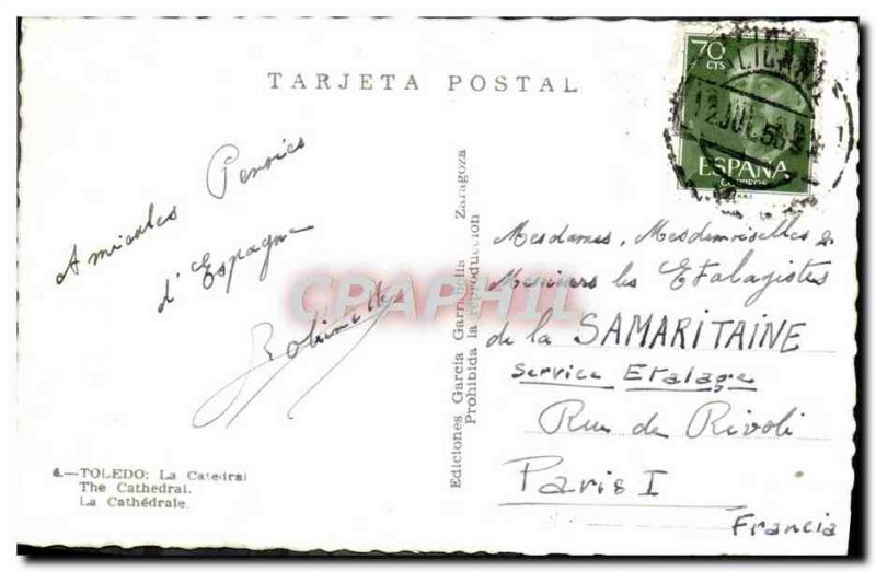 Postcard Modern Toledo Catedral