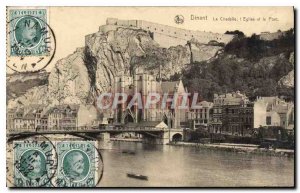 Old Postcard Dinant The Chadelle the Church and the Bridge