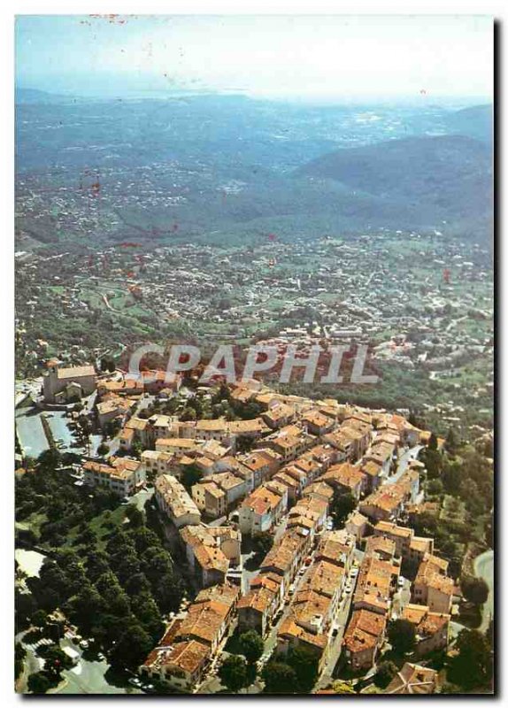 Postcard Modern Cabris Alpes Maritimes Aerial View leger day tale