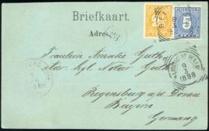 indonesia, SUMATRA, MEDAN Station, Missigit Bindjey (1898) Sent via Penang