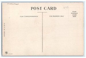 c1910's Mailman Holding Big Apple To Send Parcel Post Unposted Antique Postcard