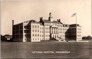 RPPC View of Veteran Hospital, Indianapolis IN Vintage Postcard T52