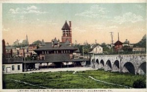 Lehigh Valley Railroad Station, Allentown, Pennsylvania, USA Railroad Train D...