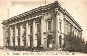 Vintage Postcard Saumur Le Theatre Cote Sud Quest The Theater Southwest Side