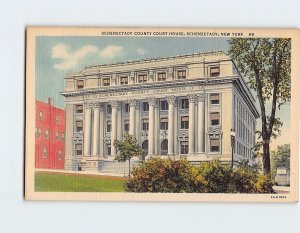 Postcard Schenectady County Court House, Schenectady, New York