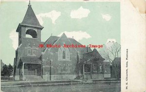 KS, Iola, Kansas, Methodist Episcopal Church, Exterior View,Kansas City Postcard