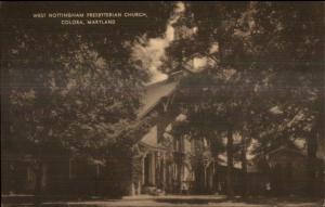 Colora MD West Nottingham Presbyterian Church Postcard c1940s