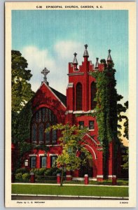 Camden South Carolina 1940s Postcard Episcopal Church