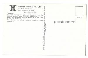 Hilton Hotel Valley Forge PA Registration Desk Vtg Postcard