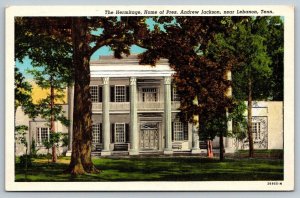 Vintage Tennessee Postcard - The Hermitage Andrew Jackson  Lebanon