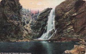 Sweden Norrland The Bridal Veil Waterfall 1912